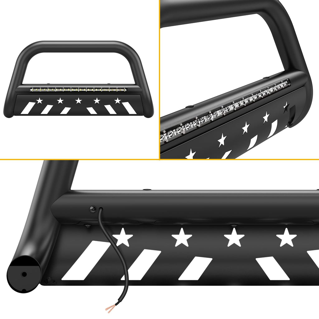 Garvee 2009-2018 RAM 1500 LED Bull Bar by Garvee - Tubing Grille Guard