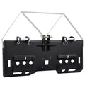Garvee 1/2 Skid Steer Mount Plate Compatible for Detachable 2 Receiver & Cat1 Connector & 17 49 Hay Spear & 48'' Pallet Forks, Universal Quick Tach Loader Plate Fits Kubota Bobcat Tractor