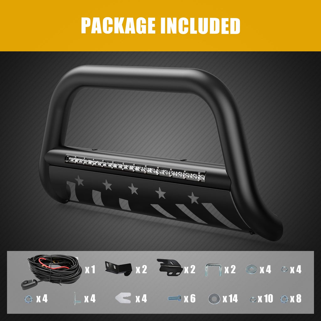 Garvee 2009-2018 RAM 1500 LED Bull Bar by Garvee - Tubing Grille Guard