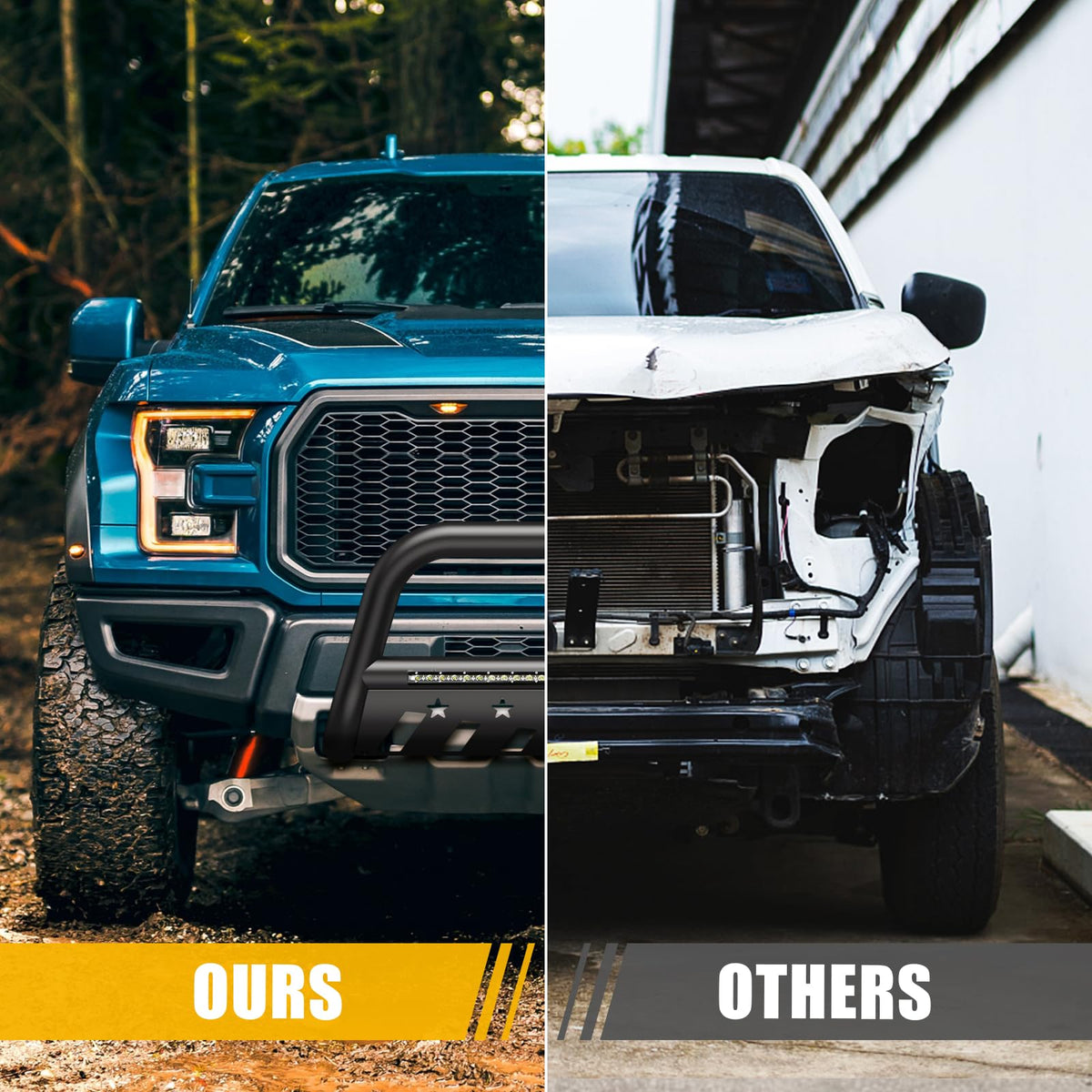 Garvee 2009-2018 RAM 1500 LED Bull Bar by Garvee - Tubing Grille Guard