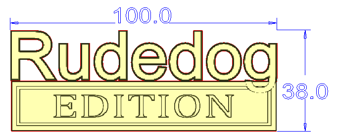 RUDEDOG Edition Metal Emblem Fender Badge 2PCS