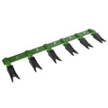 Garvee Heavy Duty Bucket Tooth Bar 49-Inch No Drilling Steel Powder Coated Fits 1/2-Inch Edges Sub-Compact Tractors Construction Farming